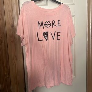 Torrid pink T shirt. Size 2- barely worn- no obvious signs of wear or tear.